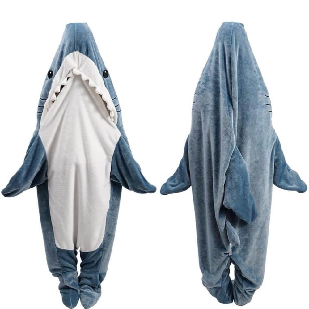 Shark Blanket Hoodie Kids, Wearable Shark Blanket, Sleeping Bag, Soft Cozy Warm